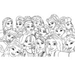 Coloriage princesses Disney