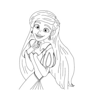 Ariel from The Little Mermaid coloring page