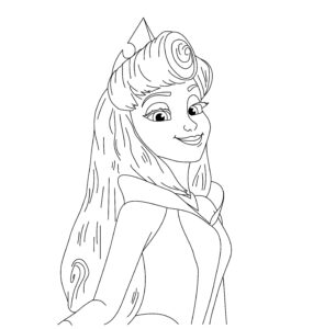 Princess Aurora from Sleeping Beauty coloring page