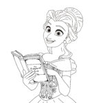 Coloriage Belle de La Belle et la Bête (The beauty and the beast)