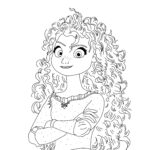 Coloriage Merida de Rebelle (Brave)