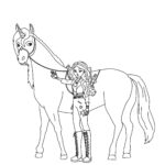 Coloriage Sophia Mendoza de L’école des licornes