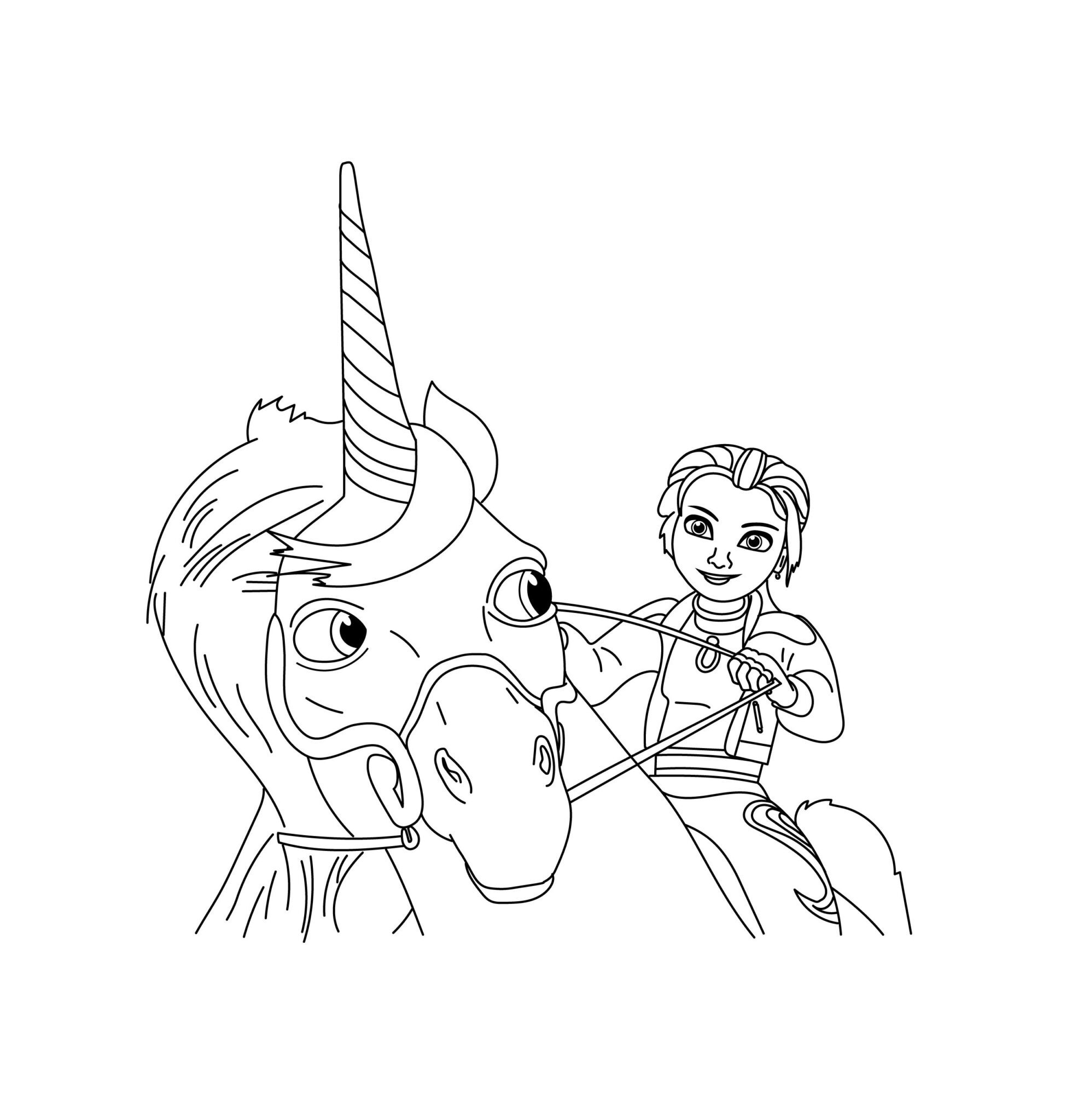 Ava Banji from Unicorn Academy coloring page - Color Palette