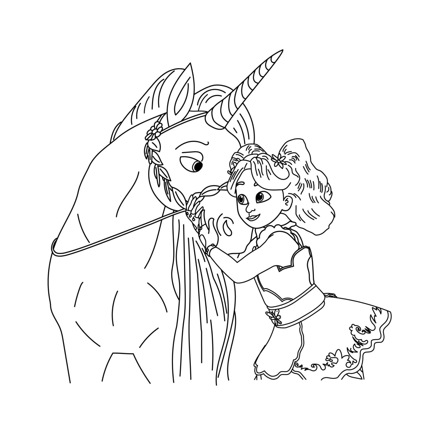 Ava Banji from Unicorn Academy coloring page - Color Palette