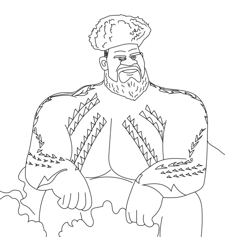 Matangi from Moana 2 coloring page Color Palette