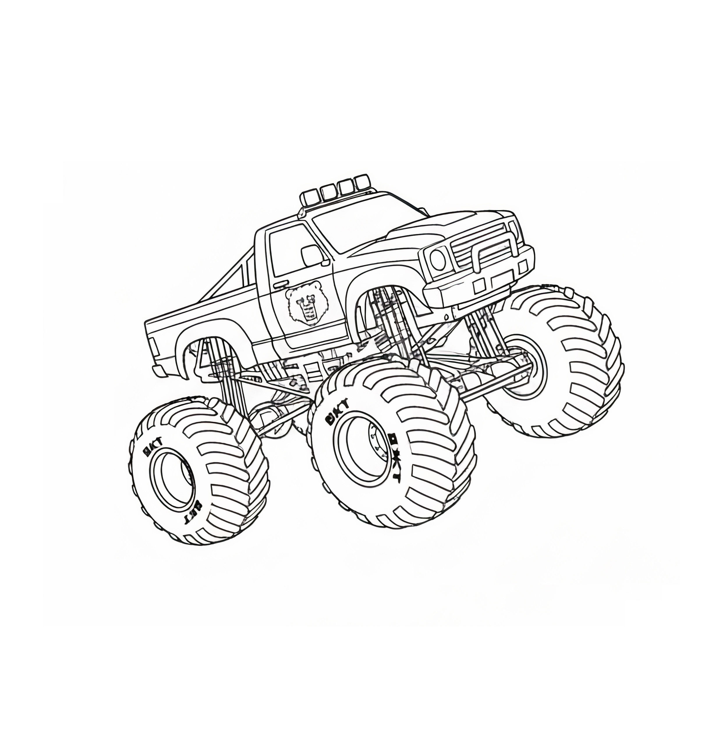 monster truck - The bear - colorpalette.fr