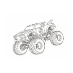 monster truck thunder - colorpalette.fr