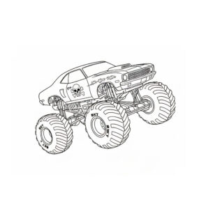 Coloring page monster truck The pirate
