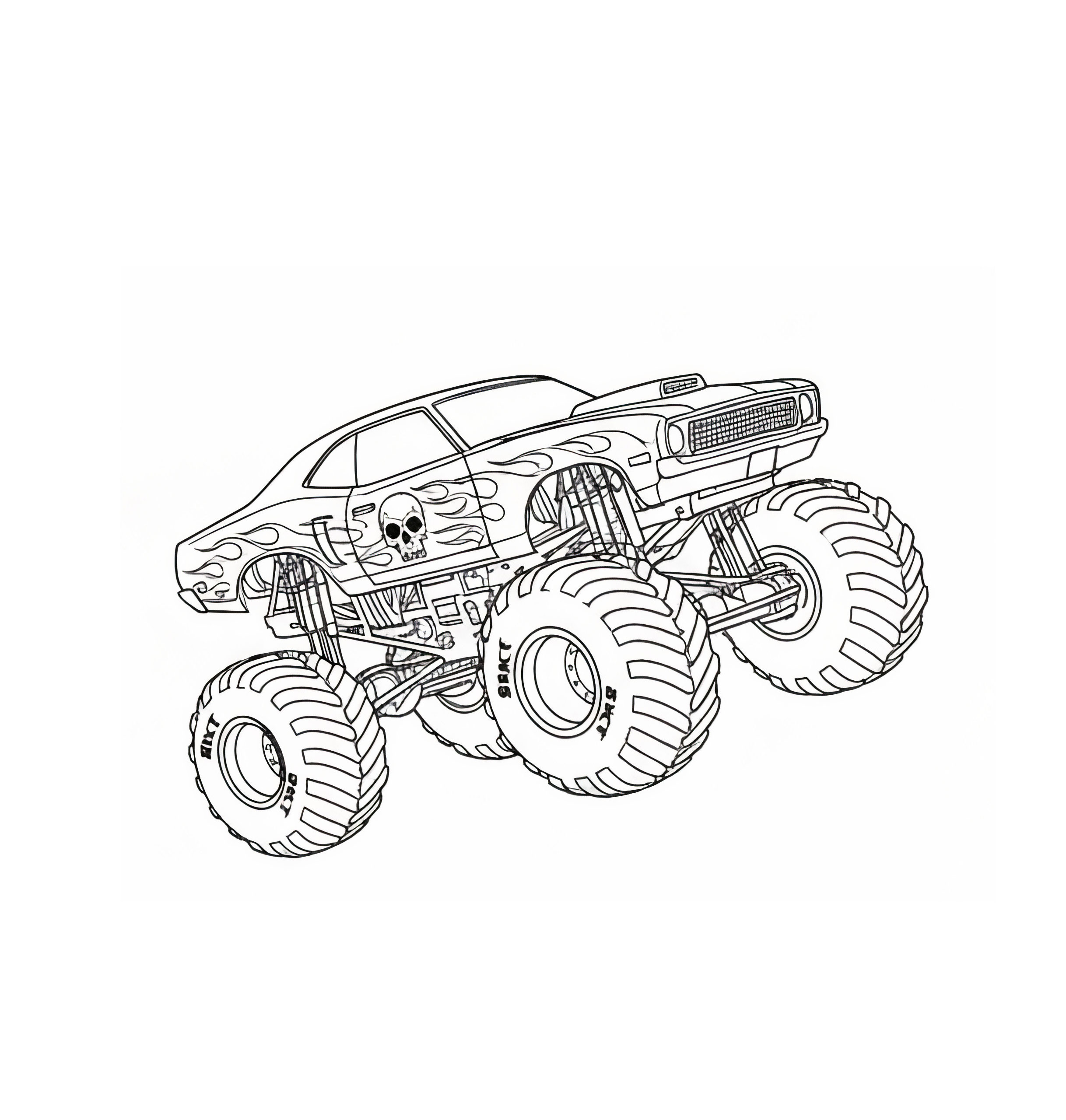 monster truck The skull - colorpalette.fr